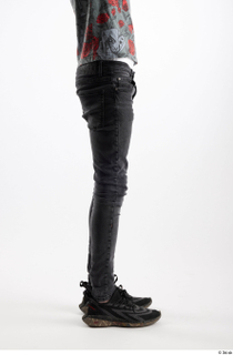Dio 1 black slim jeans black sneakers casual dressed flexing…